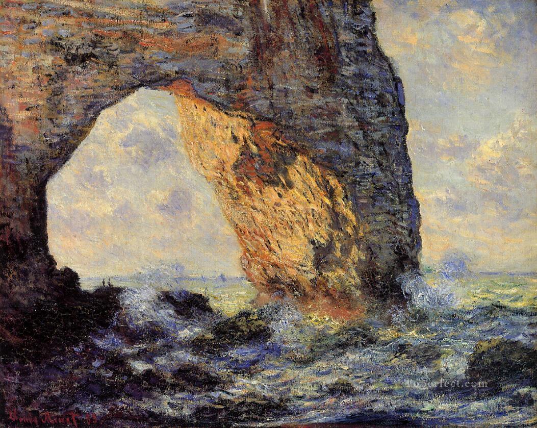 El Manneport Etretat Claude Monet Pintura al óleo